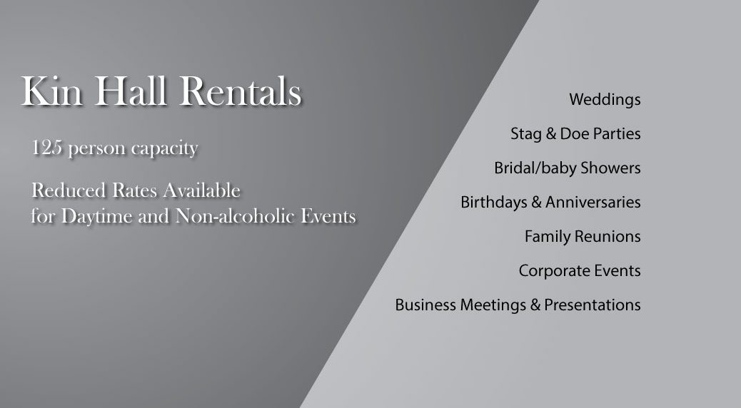 Hall rentals
